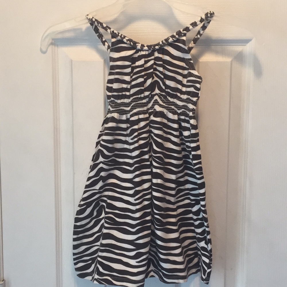 Zebra striped dress size 3 Gap
